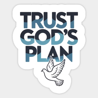 Trust God's Plan Christian Gift Sticker